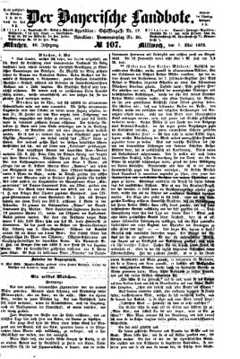 Der Bayerische Landbote Mittwoch 7. Mai 1873