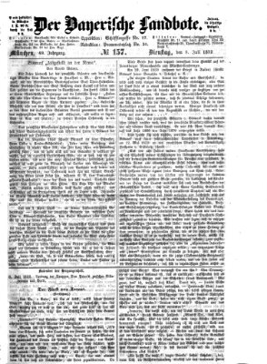 Der Bayerische Landbote Dienstag 8. Juli 1873