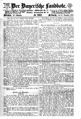 Der Bayerische Landbote Mittwoch 24. Dezember 1873