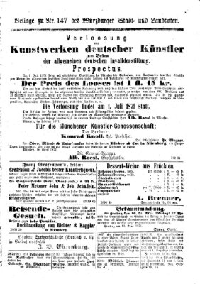 Würzburger Stadt- und Landbote Montag 12. Juni 1871