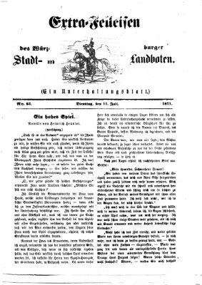 Extra-Felleisen (Würzburger Stadt- und Landbote) Dienstag 11. Juli 1871