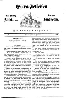 Extra-Felleisen (Würzburger Stadt- und Landbote) Dienstag 9. Januar 1872