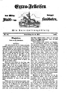 Extra-Felleisen (Würzburger Stadt- und Landbote) Donnerstag 23. Mai 1872