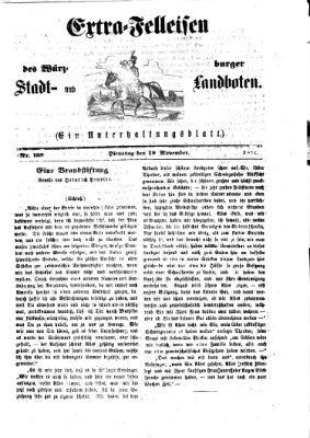 Extra-Felleisen (Würzburger Stadt- und Landbote) Dienstag 19. November 1872