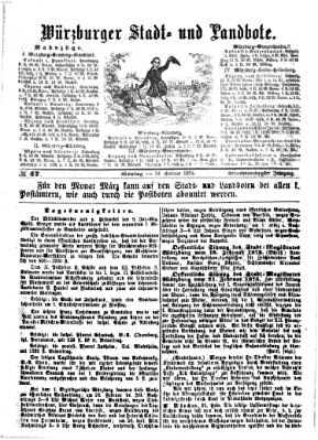 Würzburger Stadt- und Landbote Montag 24. Februar 1873