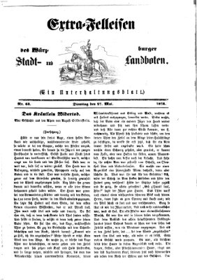 Extra-Felleisen (Würzburger Stadt- und Landbote) Dienstag 27. Mai 1873