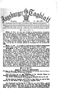 Augsburger Tagblatt Dienstag 13. Mai 1873