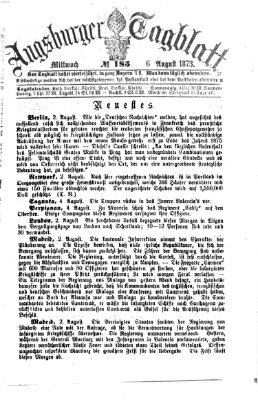 Augsburger Tagblatt Mittwoch 6. August 1873