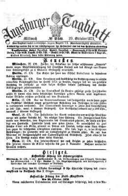 Augsburger Tagblatt Mittwoch 29. Oktober 1873