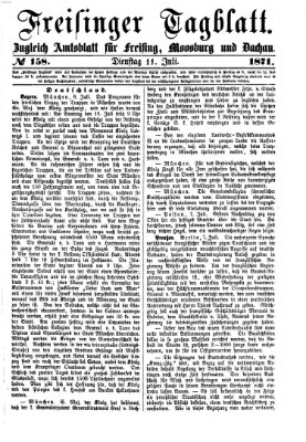 Freisinger Tagblatt (Freisinger Wochenblatt) Dienstag 11. Juli 1871