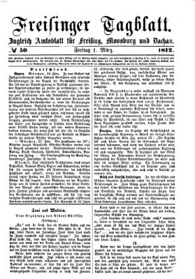 Freisinger Tagblatt (Freisinger Wochenblatt) Freitag 1. März 1872