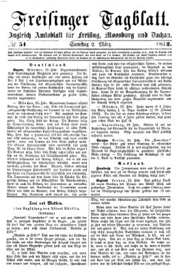 Freisinger Tagblatt (Freisinger Wochenblatt) Samstag 2. März 1872