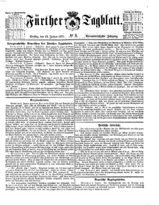 Fürther Tagblatt Dienstag 10. Januar 1871