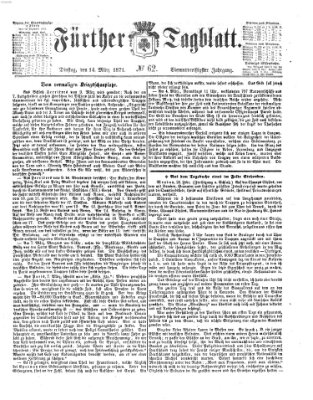 Fürther Tagblatt Dienstag 14. März 1871