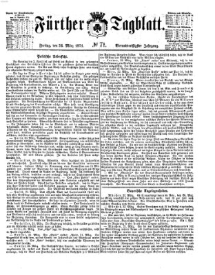 Fürther Tagblatt Freitag 24. März 1871