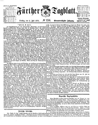 Fürther Tagblatt Dienstag 4. Juli 1871