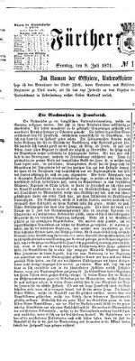Fürther Tagblatt Sonntag 9. Juli 1871