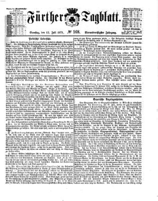 Fürther Tagblatt Samstag 15. Juli 1871