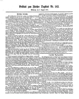 Fürther Tagblatt Mittwoch 2. August 1871