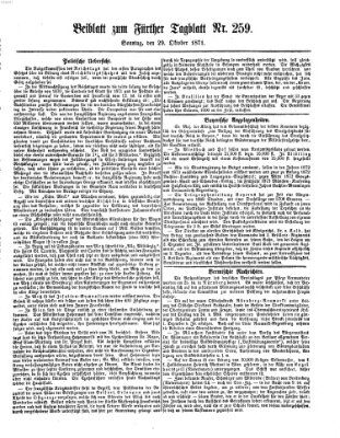 Fürther Tagblatt Sonntag 29. Oktober 1871