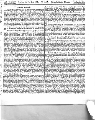 Fürther Tagblatt Dienstag 11. Juni 1872