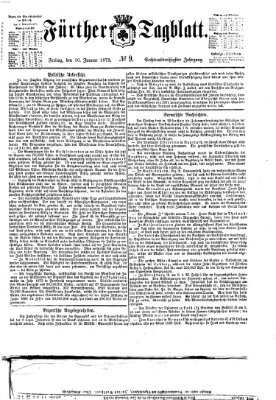 Fürther Tagblatt Freitag 10. Januar 1873