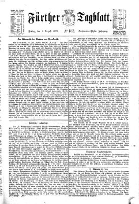 Fürther Tagblatt Freitag 1. August 1873