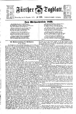 Fürther Tagblatt Donnerstag 25. Dezember 1873