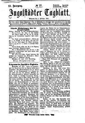 Ingolstädter Tagblatt Mittwoch 1. Februar 1871