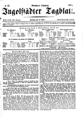 Ingolstädter Tagblatt Freitag 25. April 1873