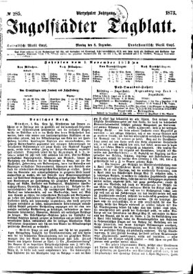 Ingolstädter Tagblatt Montag 8. Dezember 1873
