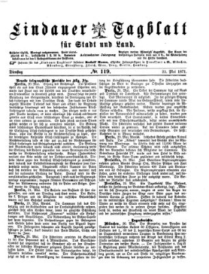 Lindauer Tagblatt für Stadt und Land Dienstag 23. Mai 1871