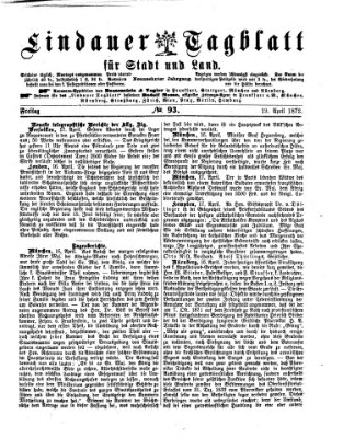 Lindauer Tagblatt für Stadt und Land Freitag 19. April 1872