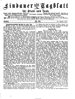 Lindauer Tagblatt für Stadt und Land Samstag 25. Januar 1873