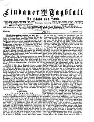 Lindauer Tagblatt für Stadt und Land Sonntag 9. Februar 1873