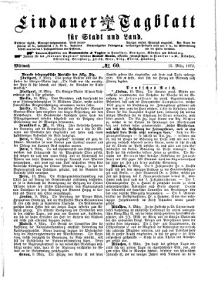 Lindauer Tagblatt für Stadt und Land Mittwoch 12. März 1873