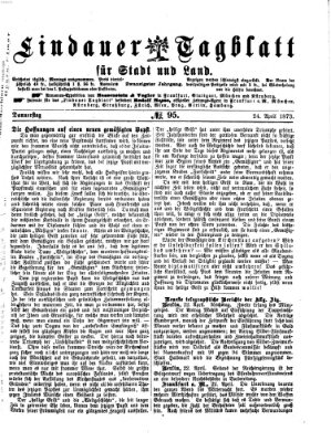 Lindauer Tagblatt für Stadt und Land Donnerstag 24. April 1873