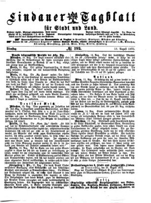 Lindauer Tagblatt für Stadt und Land Dienstag 19. August 1873