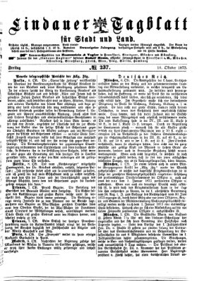 Lindauer Tagblatt für Stadt und Land Freitag 10. Oktober 1873