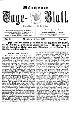 Münchener Tage-Blatt Sonntag 9. Juni 1872