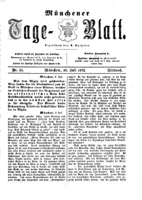 Münchener Tage-Blatt Mittwoch 10. Juli 1872