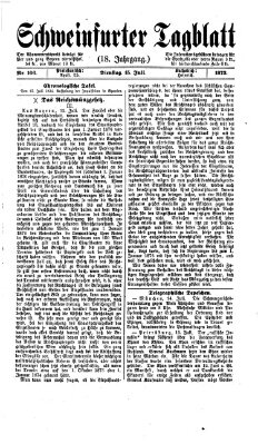 Schweinfurter Tagblatt Dienstag 15. Juli 1873
