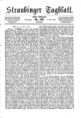 Straubinger Tagblatt Donnerstag 8. Juni 1871