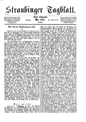Straubinger Tagblatt Freitag 28. Juli 1871
