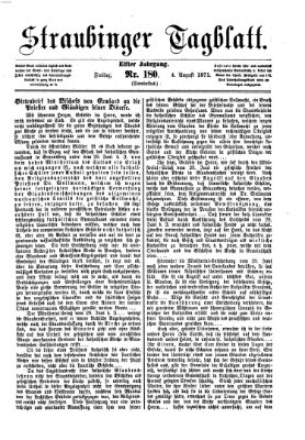 Straubinger Tagblatt Freitag 4. August 1871