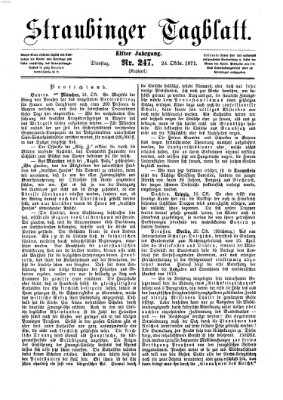 Straubinger Tagblatt Dienstag 24. Oktober 1871