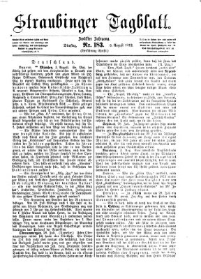 Straubinger Tagblatt Dienstag 6. August 1872