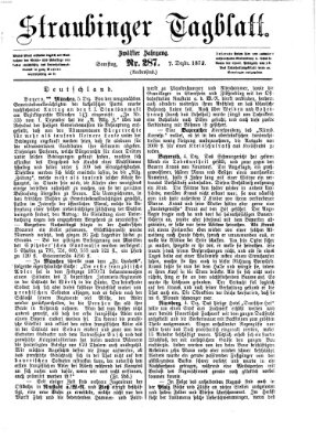 Straubinger Tagblatt Samstag 7. Dezember 1872