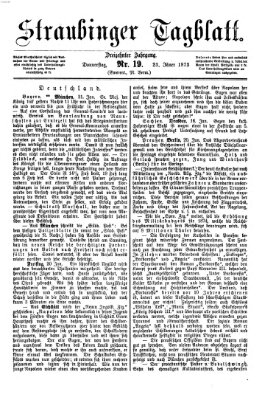 Straubinger Tagblatt Donnerstag 23. Januar 1873