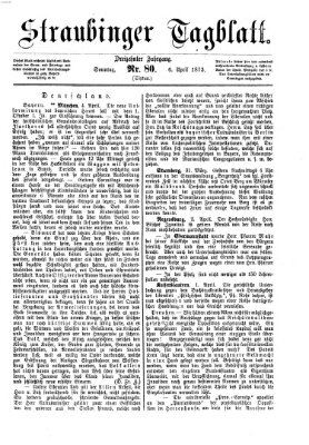 Straubinger Tagblatt Sonntag 6. April 1873